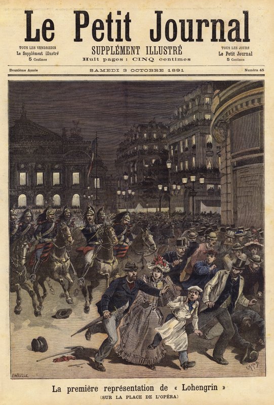 La primera representación de Lohengrin de French School
