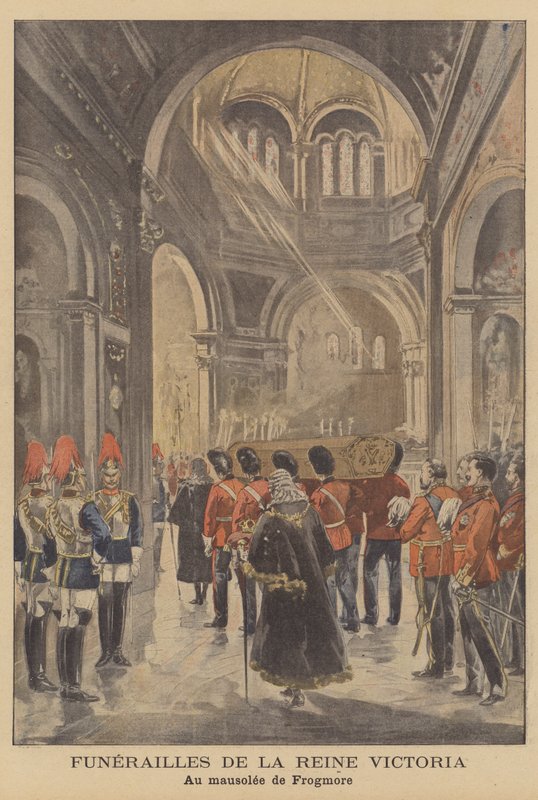 El funeral de la Reina Victoria de French School