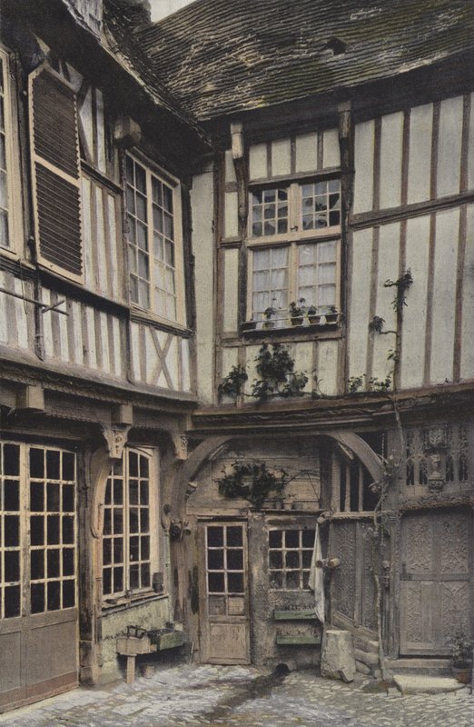 Abbeville, Casa llamada de Francisco Primero (patio interior) de French Photographer