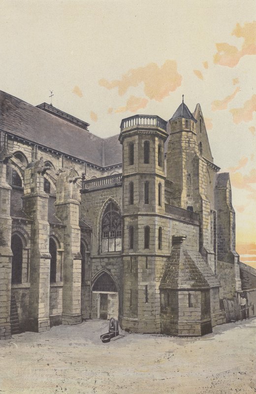 Aigueperse, Iglesia, Fachada Sur de French Photographer