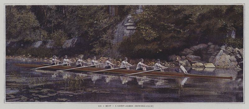 Un ocho en el Saint James Rowing Club, Francia de French Photographer
