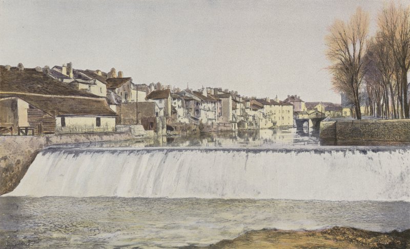 Aurillac, Viejas casas al borde del Jordanne de French Photographer