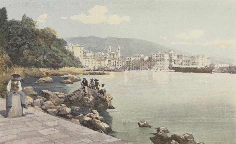 Bastia, Vista del viejo Puerto y de la ciudad de French Photographer