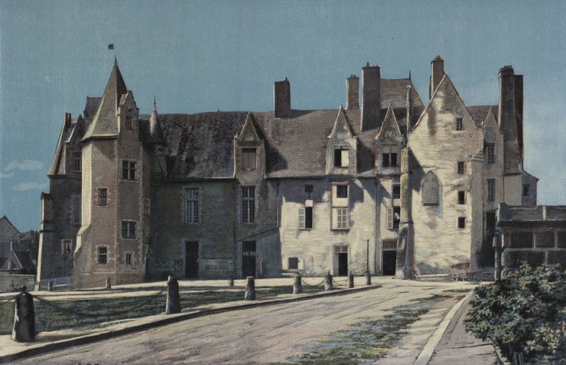 Bauge, Chateau (Hotel de Ville y Gendarmería), Conjunto en la plaza de French Photographer