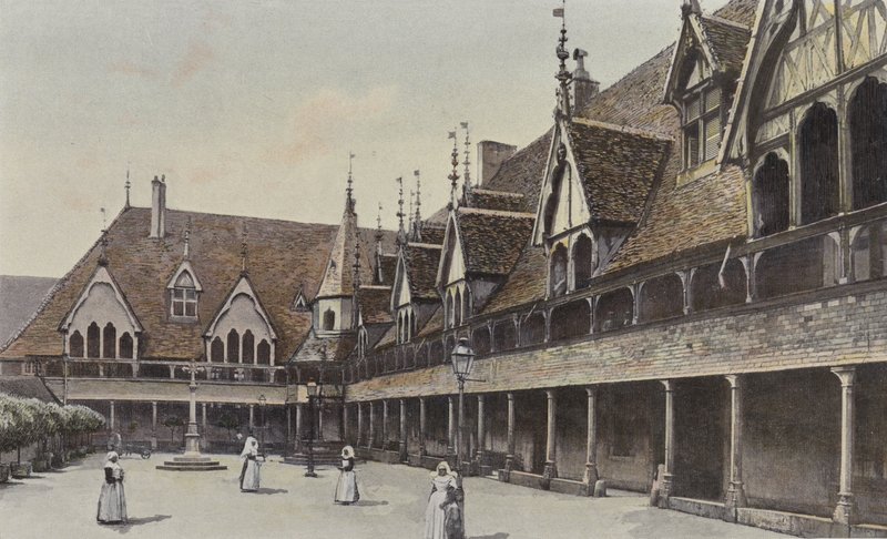 Beaune, Primer patio interior del Hospital de French Photographer