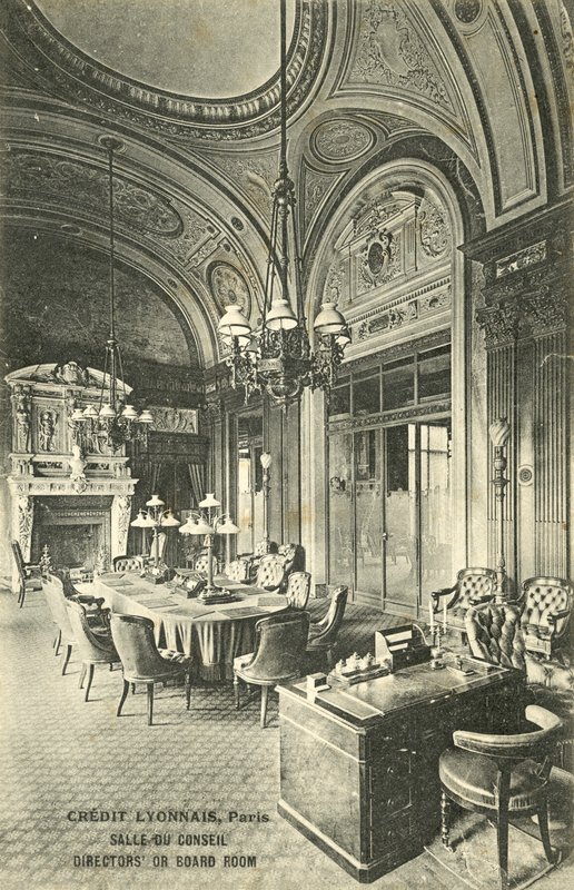 Sala de juntas, banco Crédit Lyonnais, París de French Photographer