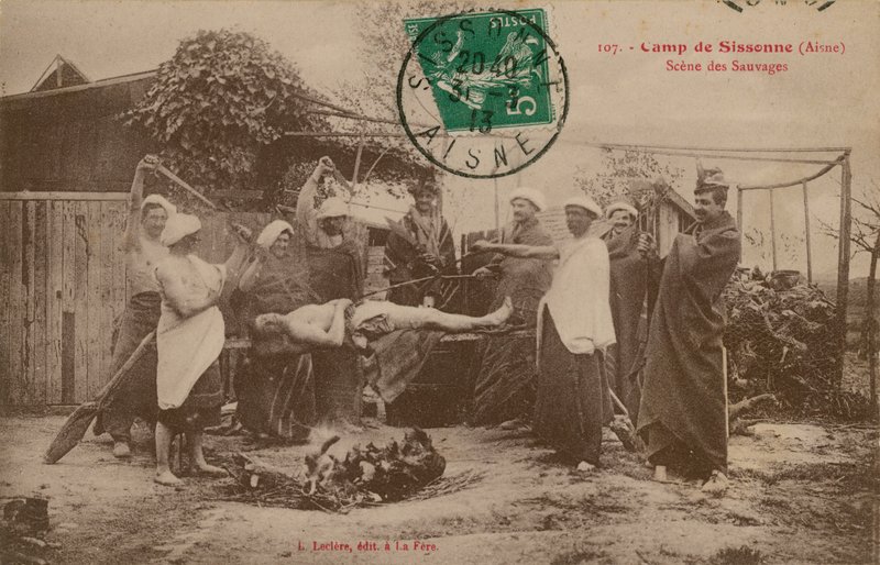 Campamento en Sissonne, Aisne, Francia de French Photographer