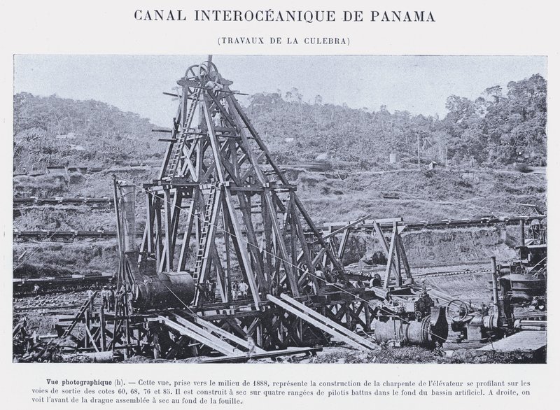 Canal Interoceánico de Panamá, Trabajos de La Culebra de French Photographer