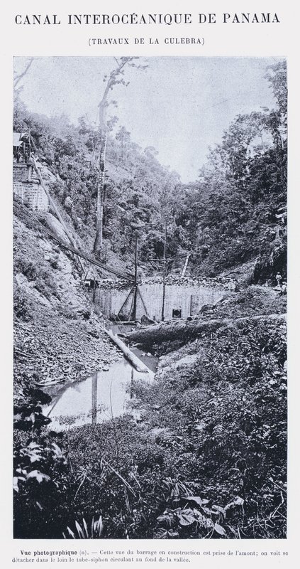 Canal Interoceánico de Panamá, Trabajos de La Culebra (foto en b/n) de French Photographer