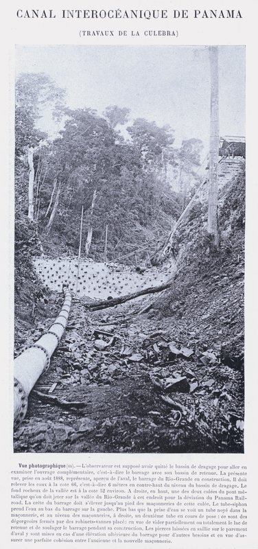 Canal Interoceánico de Panamá, Trabajos de La Culebra (foto en b/n) de French Photographer