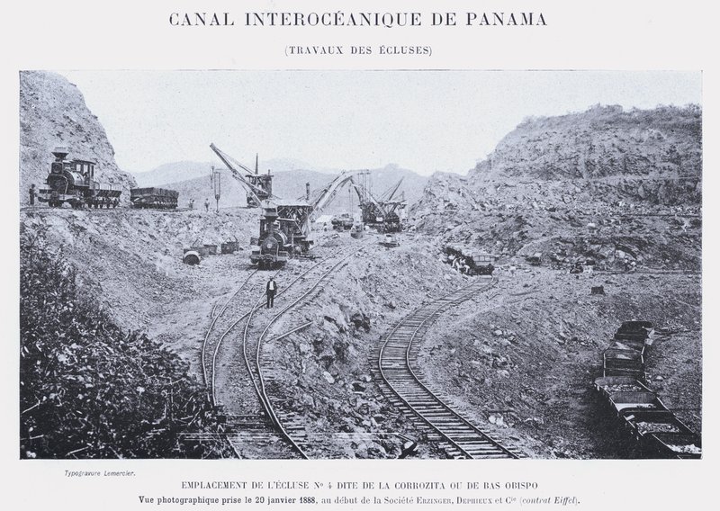 Canal Interoceánico de Panamá, trabajos de las esclusas de French Photographer