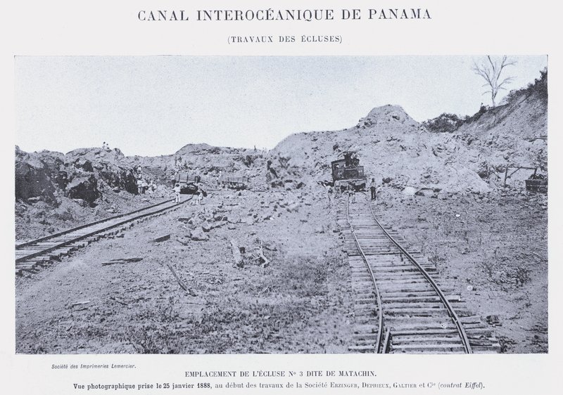 Canal Interoceánico de Panamá, trabajos de las esclusas de French Photographer