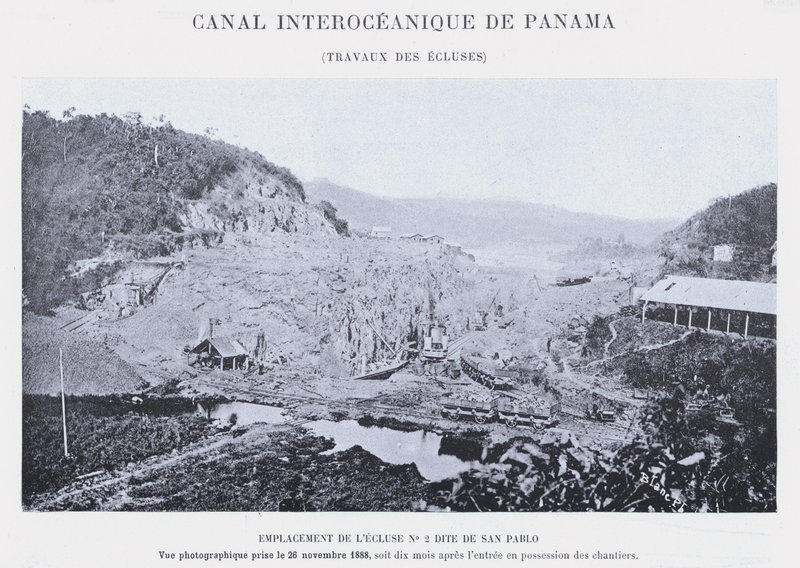 Canal Interoceánico de Panamá, trabajos de las esclusas de French Photographer
