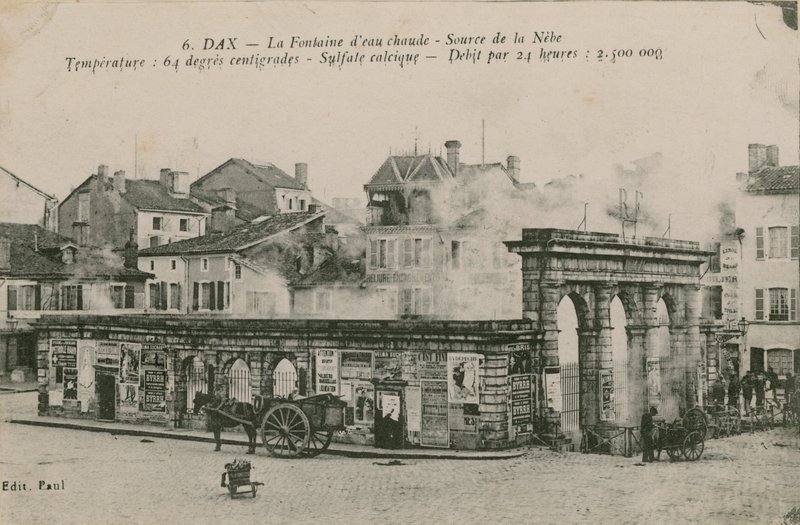 Dax - el manantial de agua caliente - fuente de Nebe de French Photographer