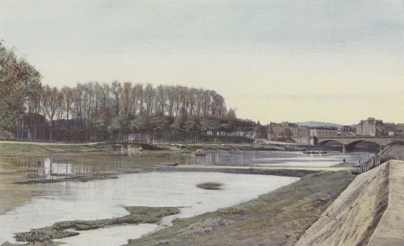 Dax, El Adour aguas arriba del Puente de la ciudad de French Photographer