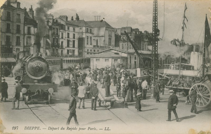 Salida del expreso de París desde Dieppe de French Photographer