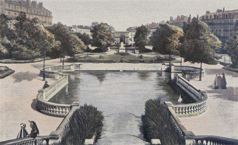 Dijon, Plaza Darcy, Plaza Darcy, Estatua de F Rude, Puerta Guillaume de French Photographer