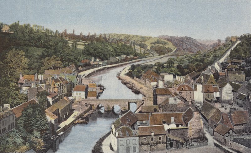 Dinan y La Rance Inferior, Vista desde el viaducto de Lanvallay de French Photographer