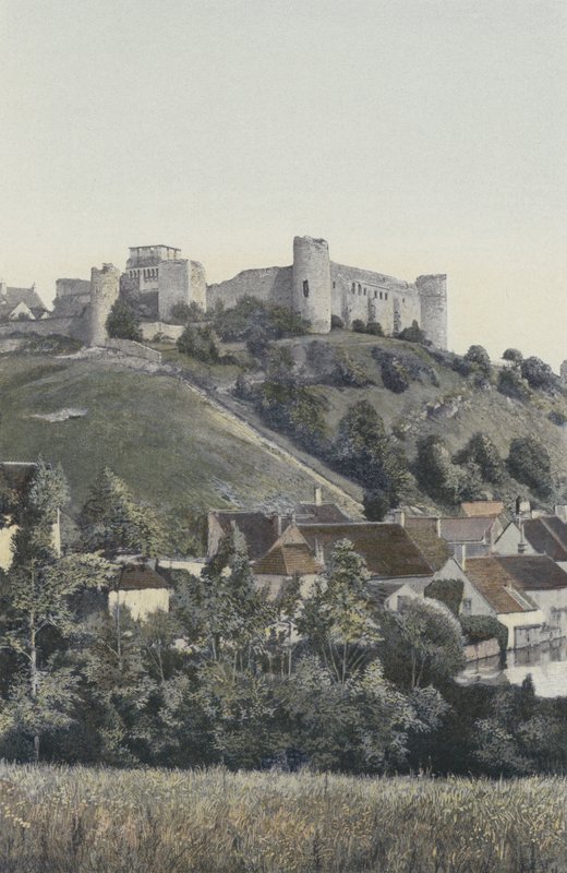 Druyes, Castillo, vista desde el lago de French Photographer