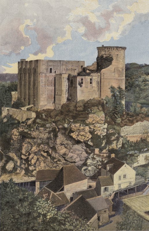 Falaise, El Castillo, Vista desde el monte Mirat de French Photographer