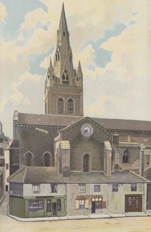 Grenoble, Iglesia de San Andrés, Lado Norte de French Photographer