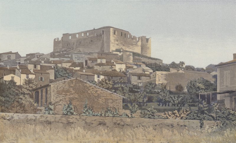 Gréoux, Ruinas del Castillo fortificado de los Templarios, Lado S O de French Photographer