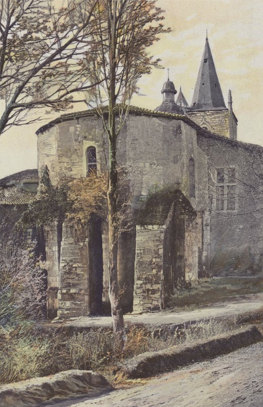 Hagetmau, Iglesia, Lado del ábside de French Photographer