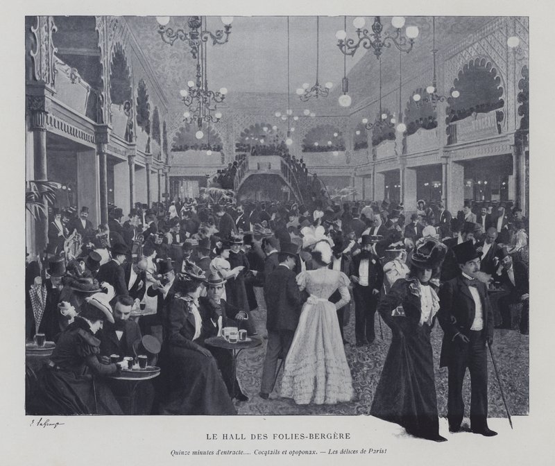 Sala de las Folies Bergere, París, durante un intervalo de French Photographer