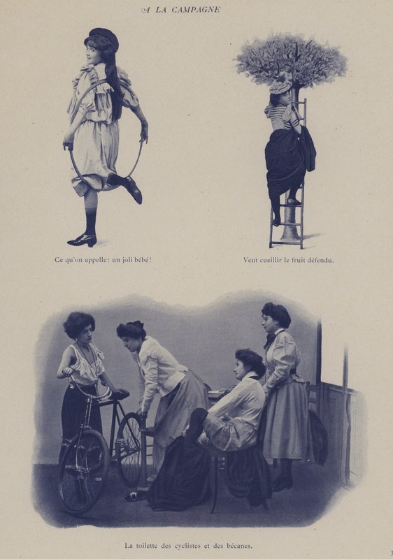 Ilustración para Petites Parisiennes (es decir, jóvenes trabajadoras en París) de French Photographer