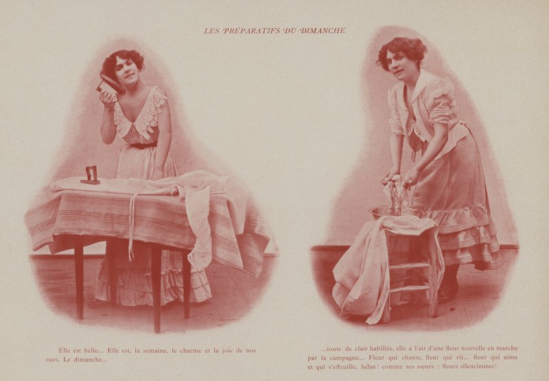 Ilustración para Petites Parisiennes (es decir, jóvenes trabajadoras en París) de French Photographer