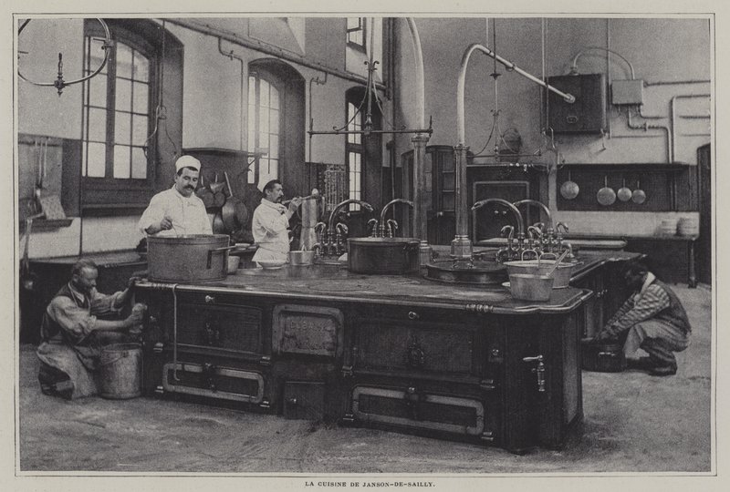 Cocina del Lycée Janson-de-Sailly, París de French Photographer