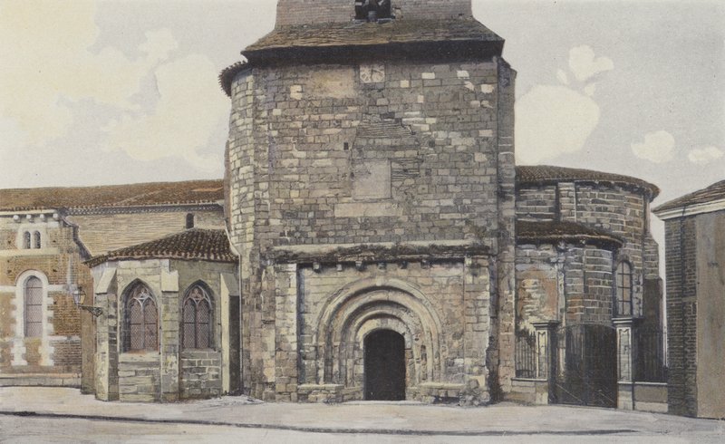 Le Mas-DAgenais, Iglesia, Fachada Sur de French Photographer