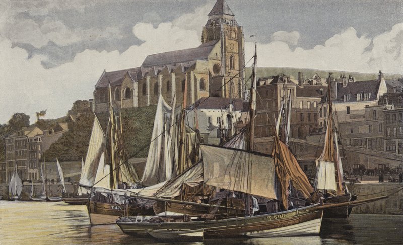 Le Treport, La iglesia y el puerto de French Photographer