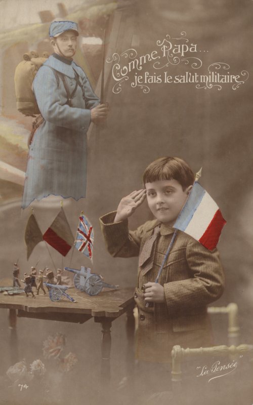 Como padre, doy el saludo militar de French Photographer