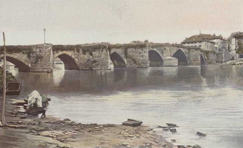 Limoges, Puente Saint-Martial, Vista tomada río arriba (margen izquierda del Vienne) de French Photographer