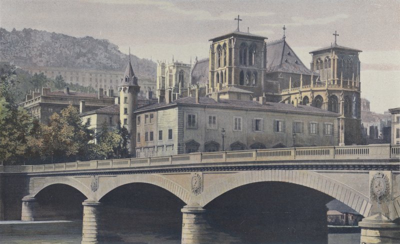 Lyon, Arzobispado, Catedral St-Jean y colina de Fourvière de French Photographer