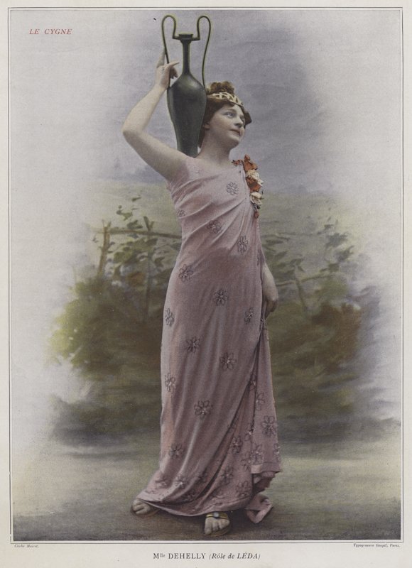Mademoiselle Dehelly como Leda en Le Cygne de French Photographer