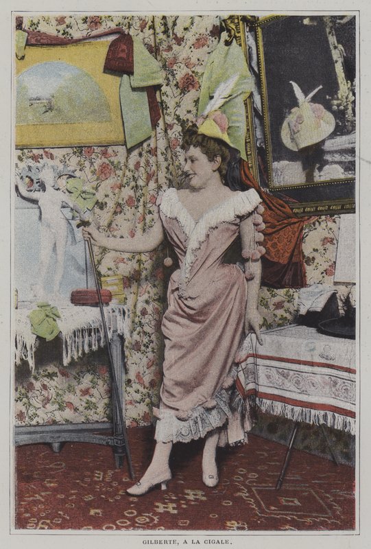 Mademoiselle Gilberte, cantante francesa en La Cigale, París de French Photographer