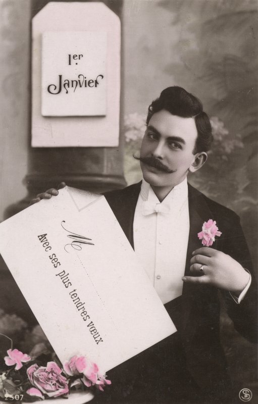 Hombre con bigote de French Photographer