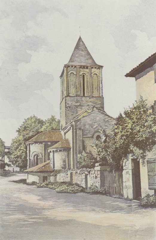 Melle, Iglesia Saint-Pierre, Ábside y campanario de French Photographer