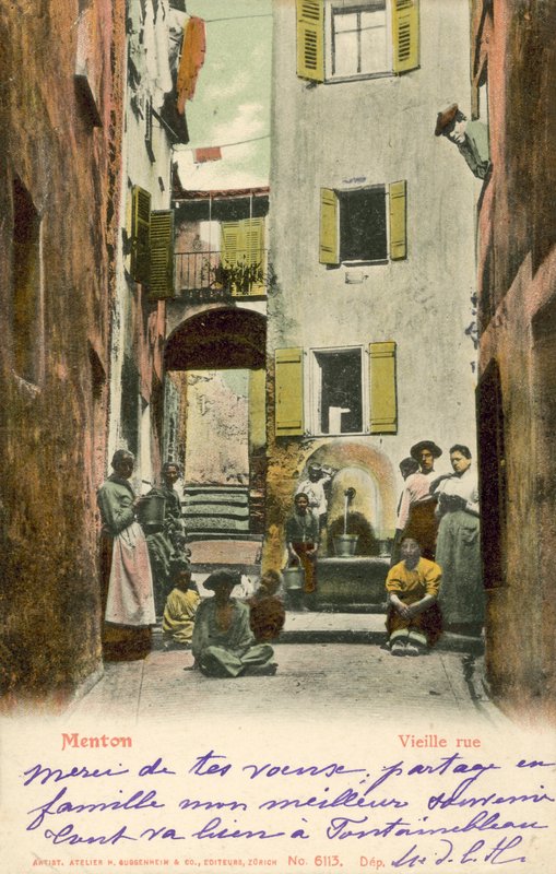Menton, Francia, Vieja Calle de French Photographer