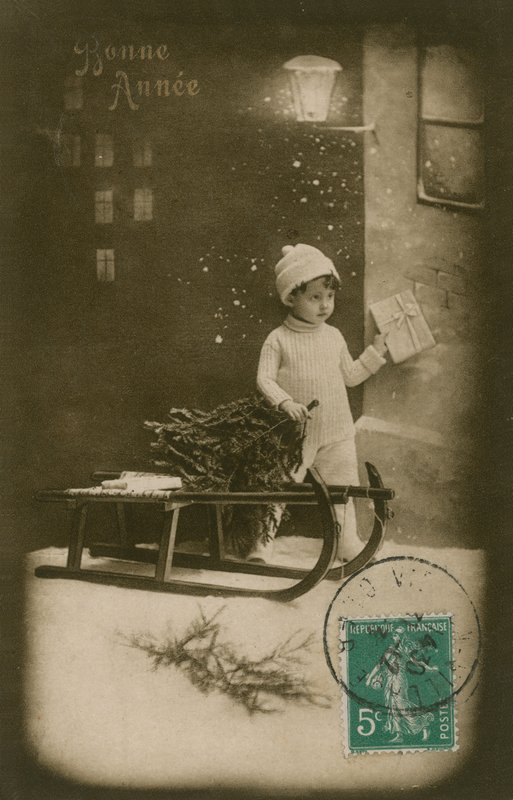 Tarjeta de felicitación de Año Nuevo de French Photographer