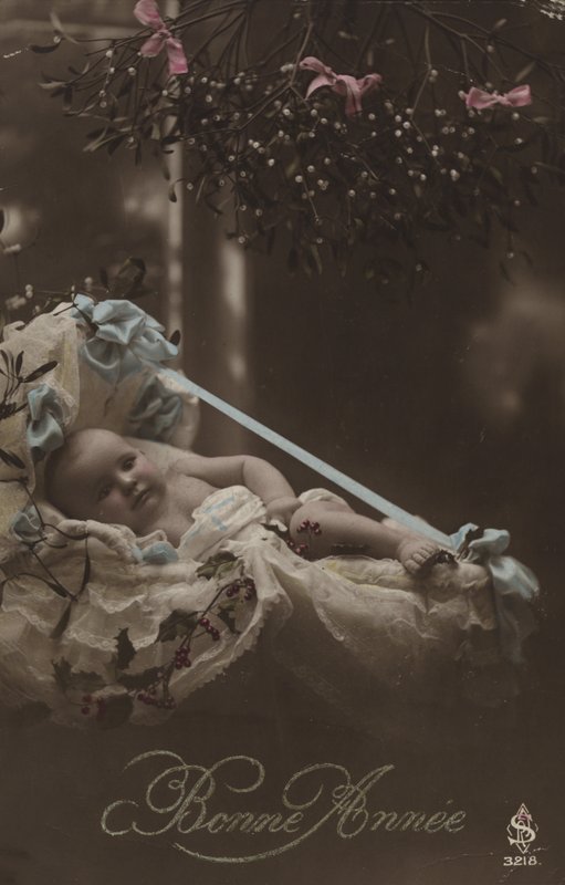 Tarjeta de Año Nuevo con bebé de French Photographer