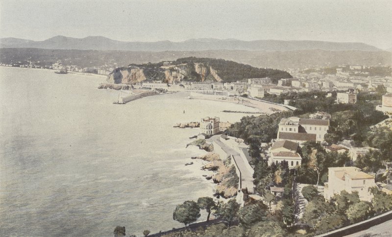 Niza, Vista general, tomada desde la carretera de Villefranche de French Photographer