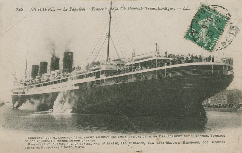 Transatlántico Francia, Le Havre de French Photographer