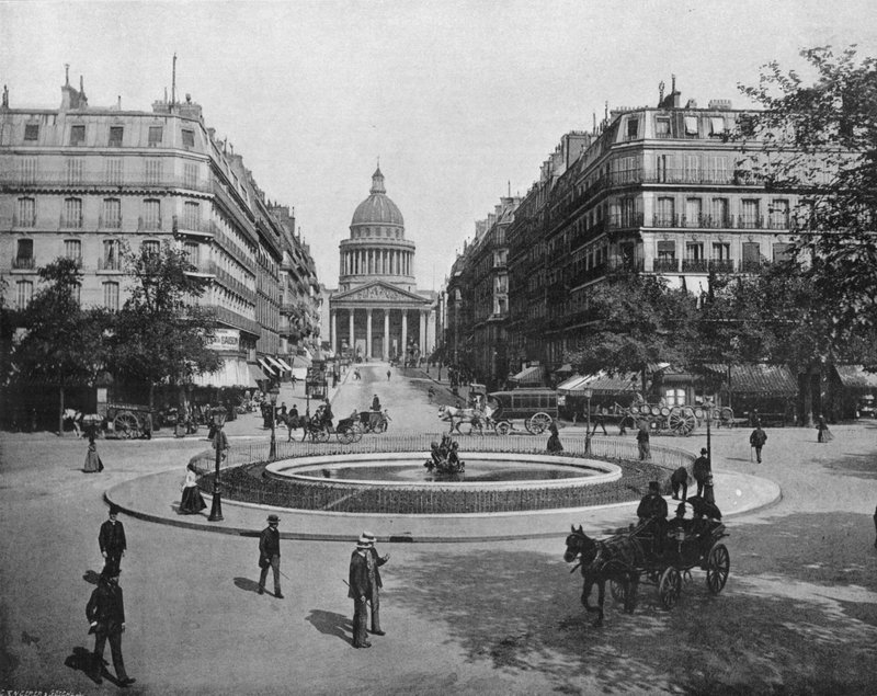 París - La Plaza Medicis, La Rue Soufflot y el Panteón de French Photographer