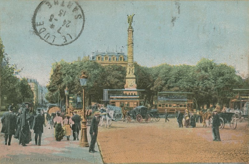 París - Pont au Change y Place du Chatelet de French Photographer