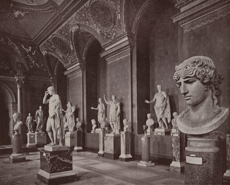 París: Galería de Augusto, Museo del Louvre de French Photographer