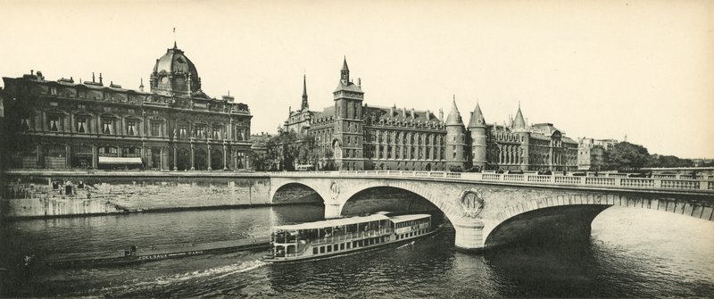 París, La Conciergerie y el Tribunal de Comercio de French Photographer