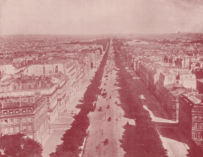 París: Perspectiva de los Campos Elíseos de French Photographer
